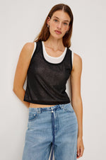 Load image into Gallery viewer, Kelly Top in Black/Ivory
