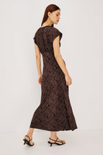 Load image into Gallery viewer, Kourt Dress in Brown Obsidian
