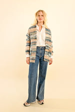 Load image into Gallery viewer, Open Front Cardigan in Duck Blue
