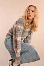 Load image into Gallery viewer, Ombre Crewneck Sweater in Pink Vintage
