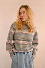 Load image into Gallery viewer, Ombre Crewneck Sweater in Pink Vintage
