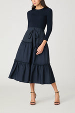 Load image into Gallery viewer, Magda Knit Dress in Navy
