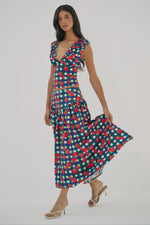Load image into Gallery viewer, Tashy Skirt in Gingham Tomatoes

