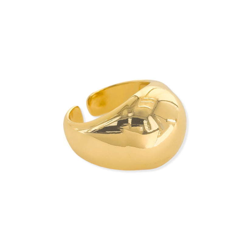 Gold Plated Dome Ring