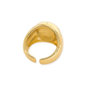 Gold Plated Dome Ring