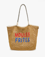 Load image into Gallery viewer, L'Été Tote in Tan Moules Frites
