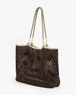Load image into Gallery viewer, L'Été Tote in Chocolate Multi Applique
