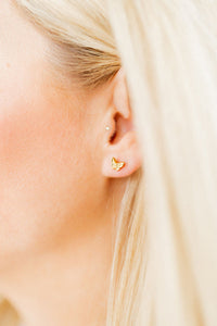 Screwback Stud Earrings in Bella Butterfly