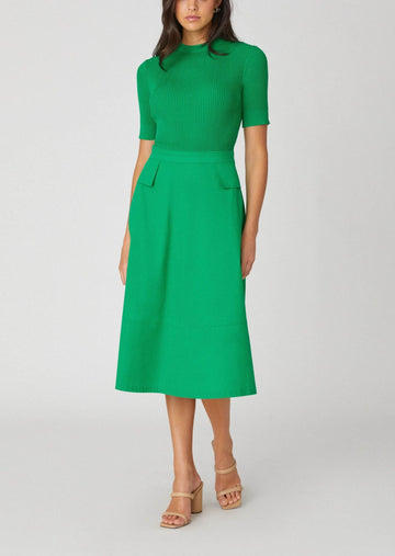 Harriet Dress in Kelly Green