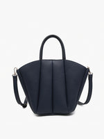 Load image into Gallery viewer, Ashton Paneled Hobo in Navy
