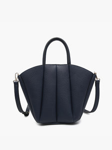 Ashton Paneled Hobo in Navy