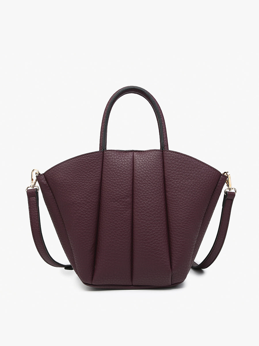 Ashton Paneled Hobo in Plum