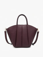 Load image into Gallery viewer, Ashton Paneled Hobo in Plum
