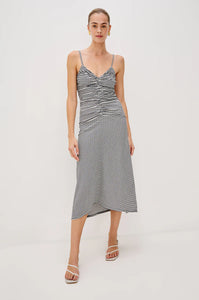 Mari Dress in Navy Gingham