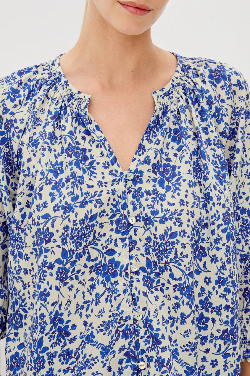 Mariah Top in Blue Marguerite