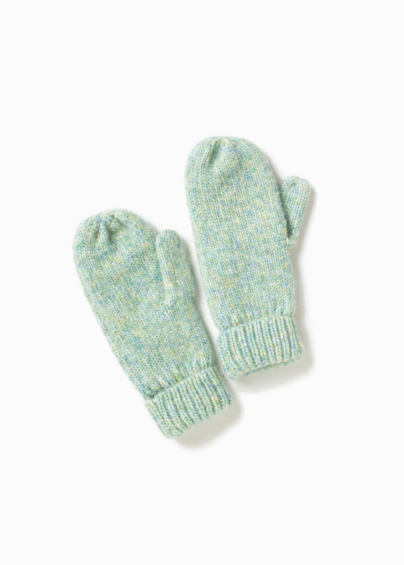 Cotton Candy Confetti Mittens in Mint