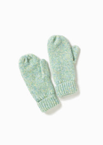 Cotton Candy Confetti Mittens in Mint