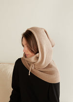 Load image into Gallery viewer, High Neck Hoodie Snood in Midnight
