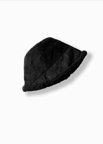 Load image into Gallery viewer, Suede Fisherman Reversible Hat in Black
