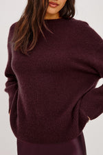 Load image into Gallery viewer, Miranda Sweater in Wine
