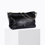 Load image into Gallery viewer, Mallow Lamb Leather Bag in Bubble Noir
