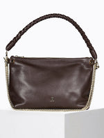 Load image into Gallery viewer, Mallow Twist Calf Leather Bag in Grainé Espresso
