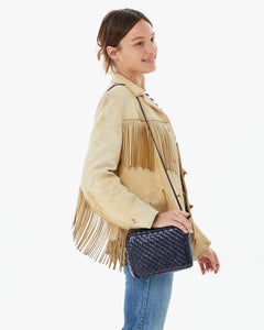 Midi Sac in Twilight Woven Checker