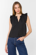 Load image into Gallery viewer, Nazira Top in Black
