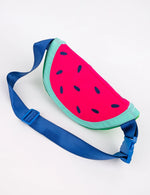 Load image into Gallery viewer, Neon Watermelon Slice Sling Bag
