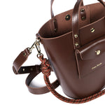 Load image into Gallery viewer, Notion Calf Leather Bag in Choco
