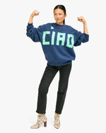 Load image into Gallery viewer, CIAO Oversized Sweatshirt in Navy
