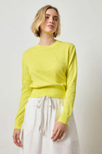 Load image into Gallery viewer, Everyday Crewneck Sweater in Lemon
