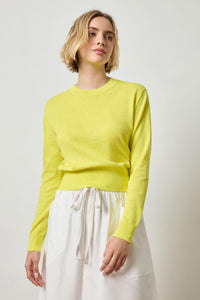 Everyday Crewneck Sweater in Lemon