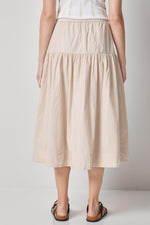 Load image into Gallery viewer, Poplin Yoke Skirt in Bamboo
