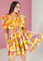 Load image into Gallery viewer, Perla Dress in Colorblock Multi
