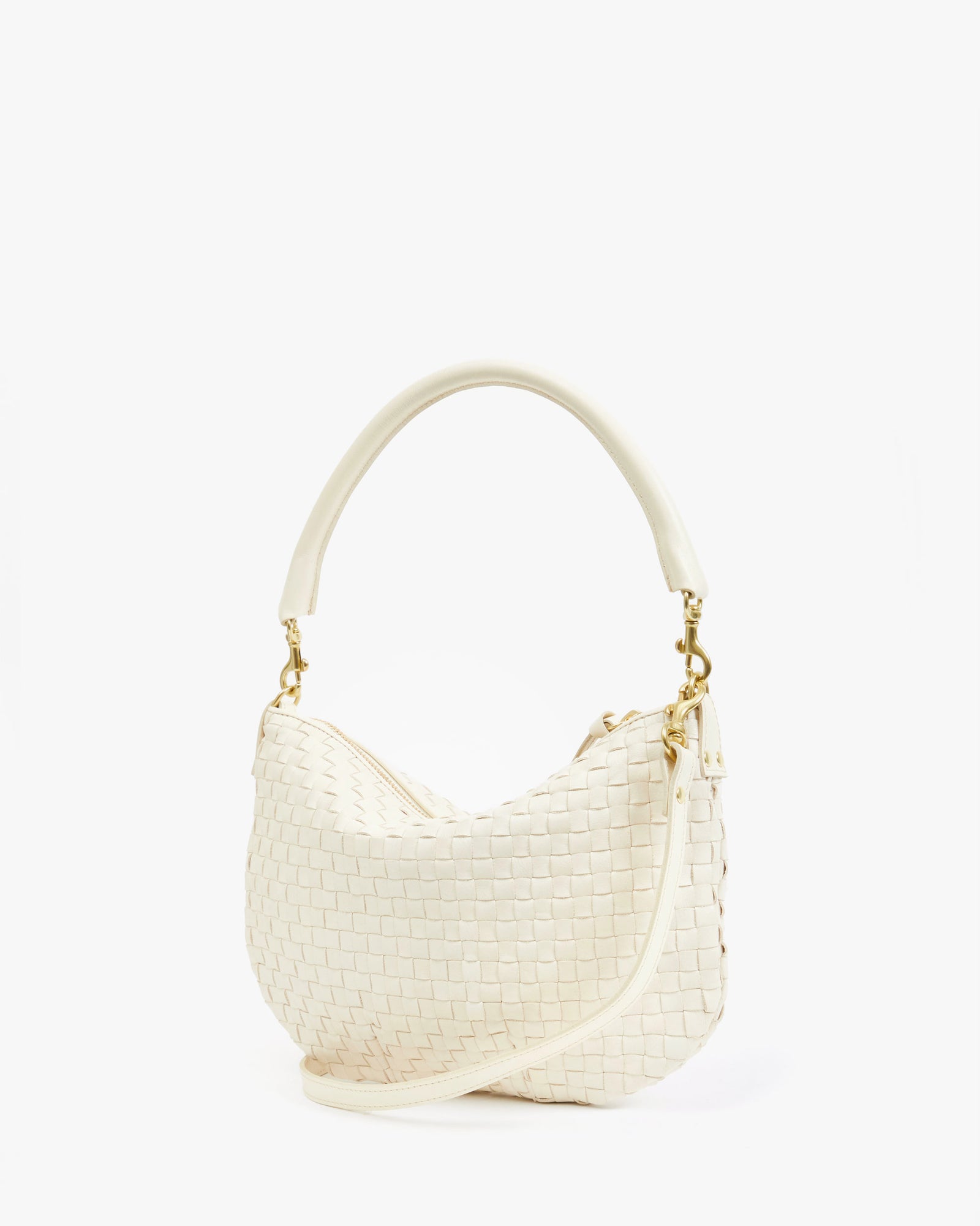 Petit Moyen in Cream Woven Checker