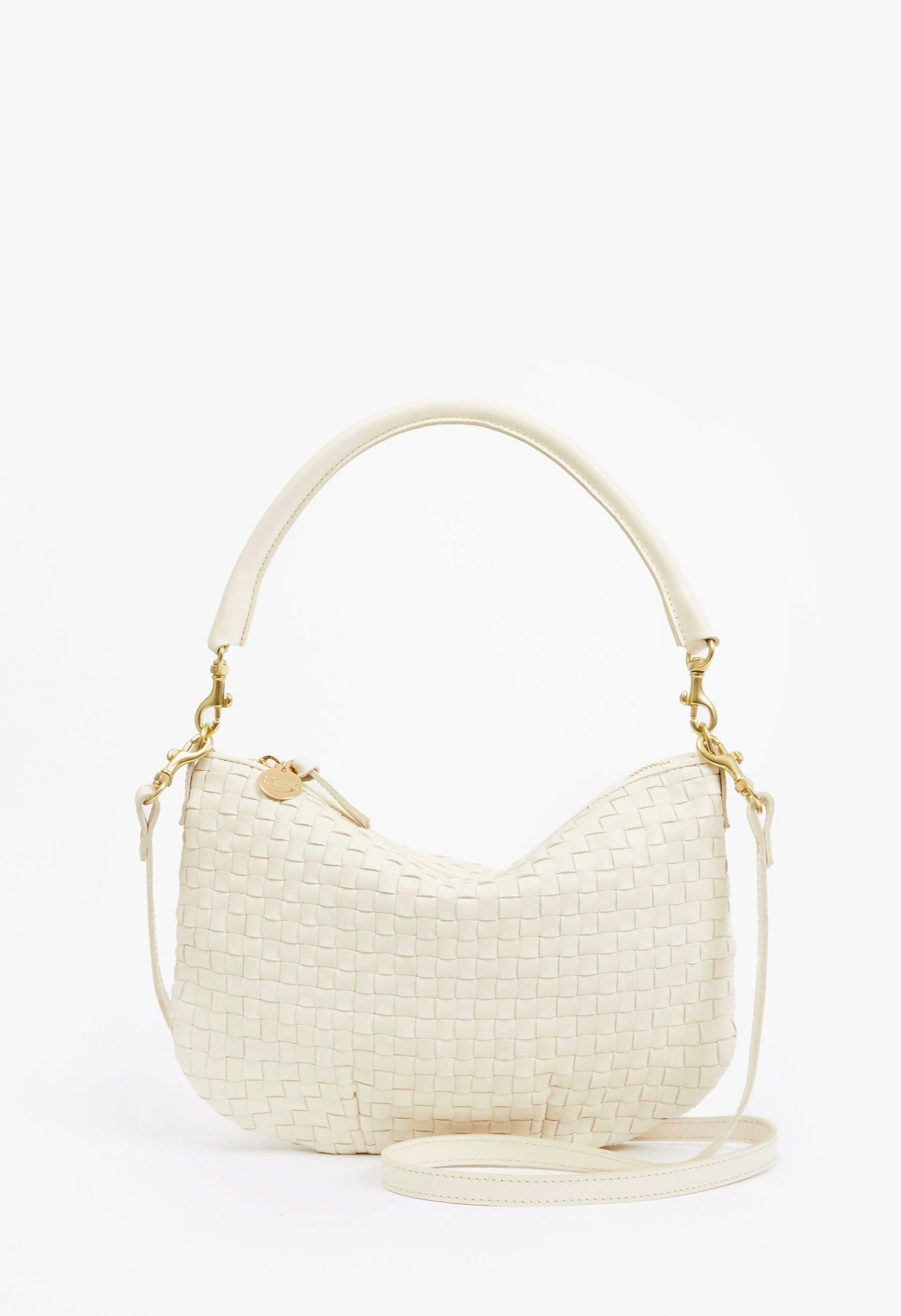 Petit Moyen in Cream Woven Checker