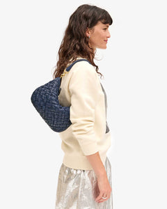 Petit Moyen in Bright Navy Puffy Woven