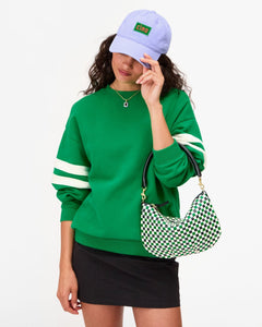 Petit Moyen in Green Apple Multi Woven Checker