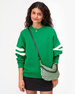 Load image into Gallery viewer, Petit Moyen in Green Apple Multi Woven Checker

