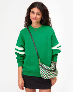 Petit Moyen in Green Apple Multi Woven Checker