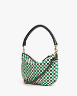 Load image into Gallery viewer, Petit Moyen in Green Apple Multi Woven Checker
