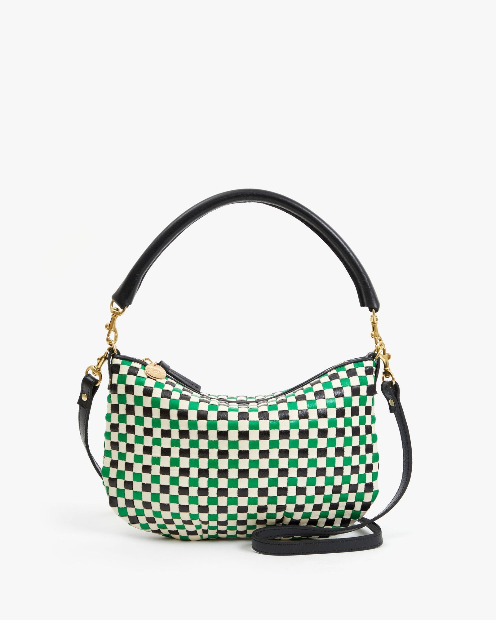 Petit Moyen in Green Apple Multi Woven Checker