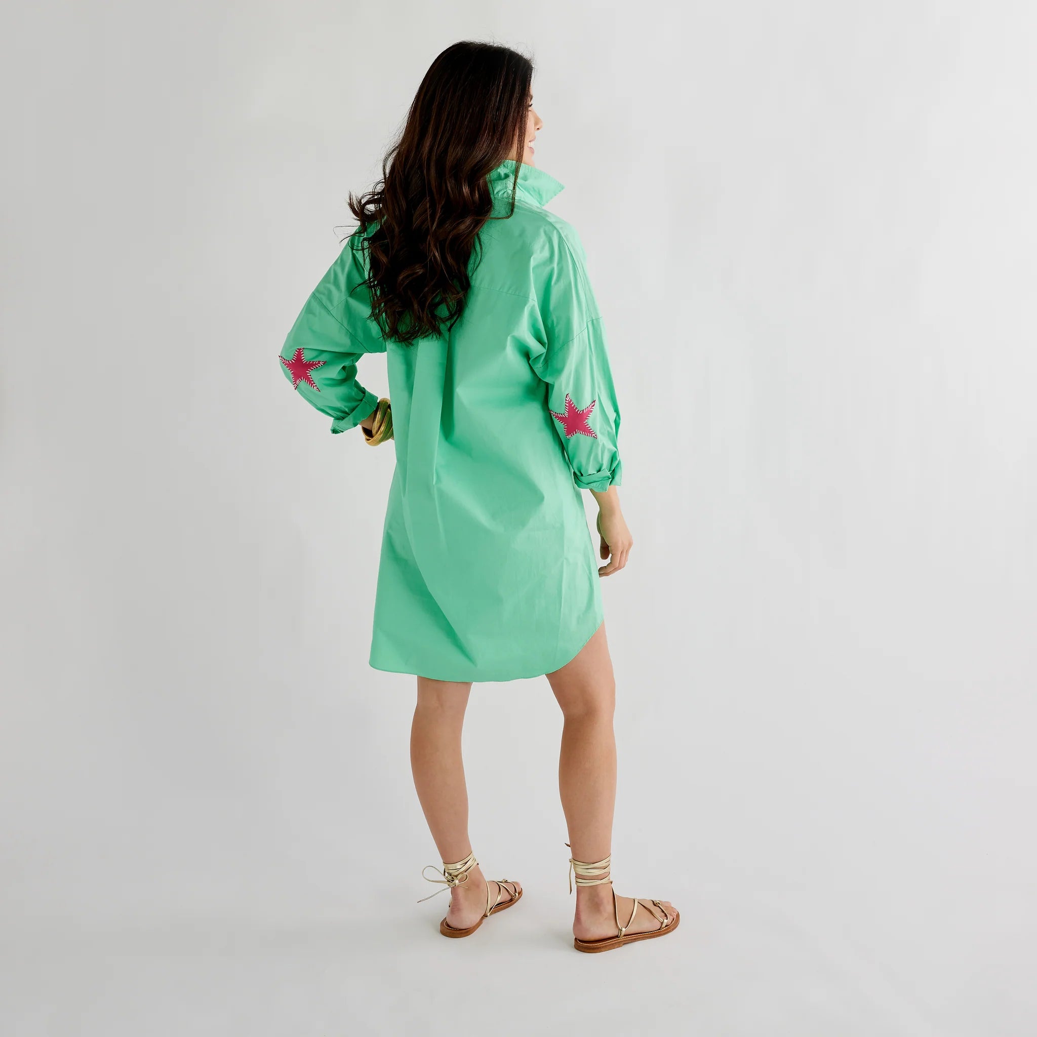 Preppy Star Dress in Green