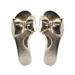 Load image into Gallery viewer, Rafie Slide Sandal in Metallic Gold
