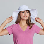 Load image into Gallery viewer, Large Brim Hat with Bow
