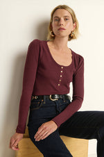 Load image into Gallery viewer, Reeva Henley in Port
