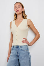 Load image into Gallery viewer, Rosa Vest in Ivory
