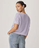 Load image into Gallery viewer, Annmarie Short Sleeve Sweater in Lavender
