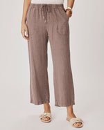 Load image into Gallery viewer, Angie Crop Wide Leg Pant in Wicker
